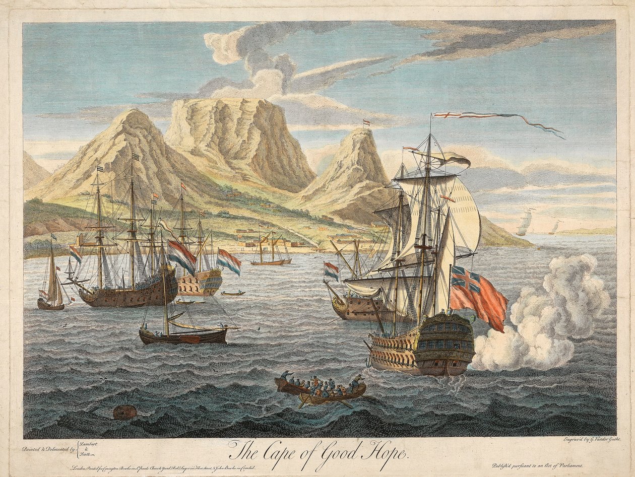 Kap det Gode Håb, pub. c1731. af Samuel Scott