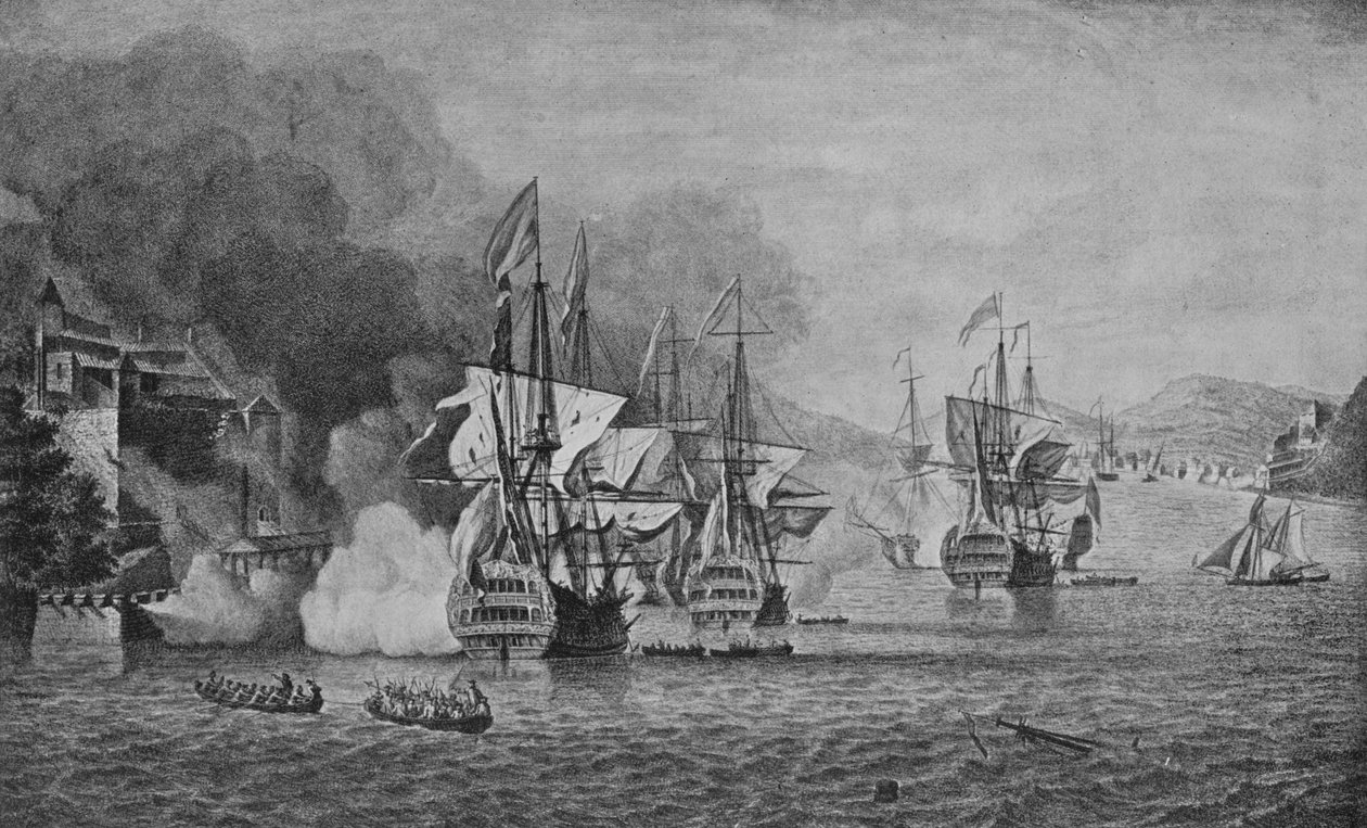 Vernon i Portobello, c1740 af Samuel Scott