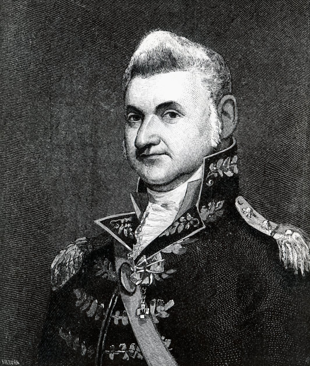 Portræt af Henry Dearborn (1751-1829) (gravering) af Samuel Smith Kilburn