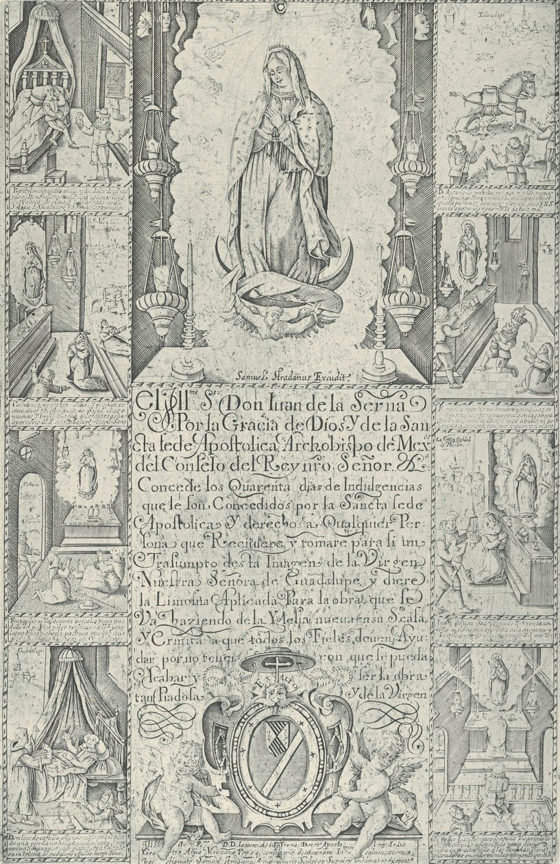 Aflad for donation af almisse til opførelse af en kirke til th..., 1608 faksimile 1930-40. af Samuel Stradanus
