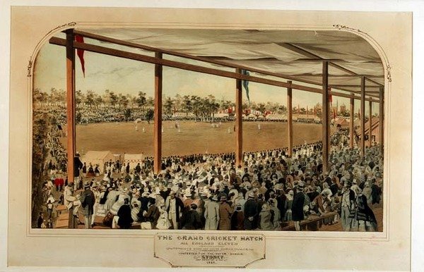 The Grand Cricket Match: All England Eleven mod The Twenty Two of New South Wales af Samuel Thomas Gill