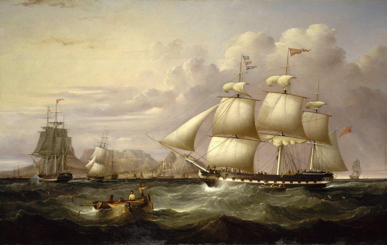 Det Ostindiske Kompagnis handelsskib "Euphrate", bygget i Liverpool (England) i 1834, af Samuel Walters