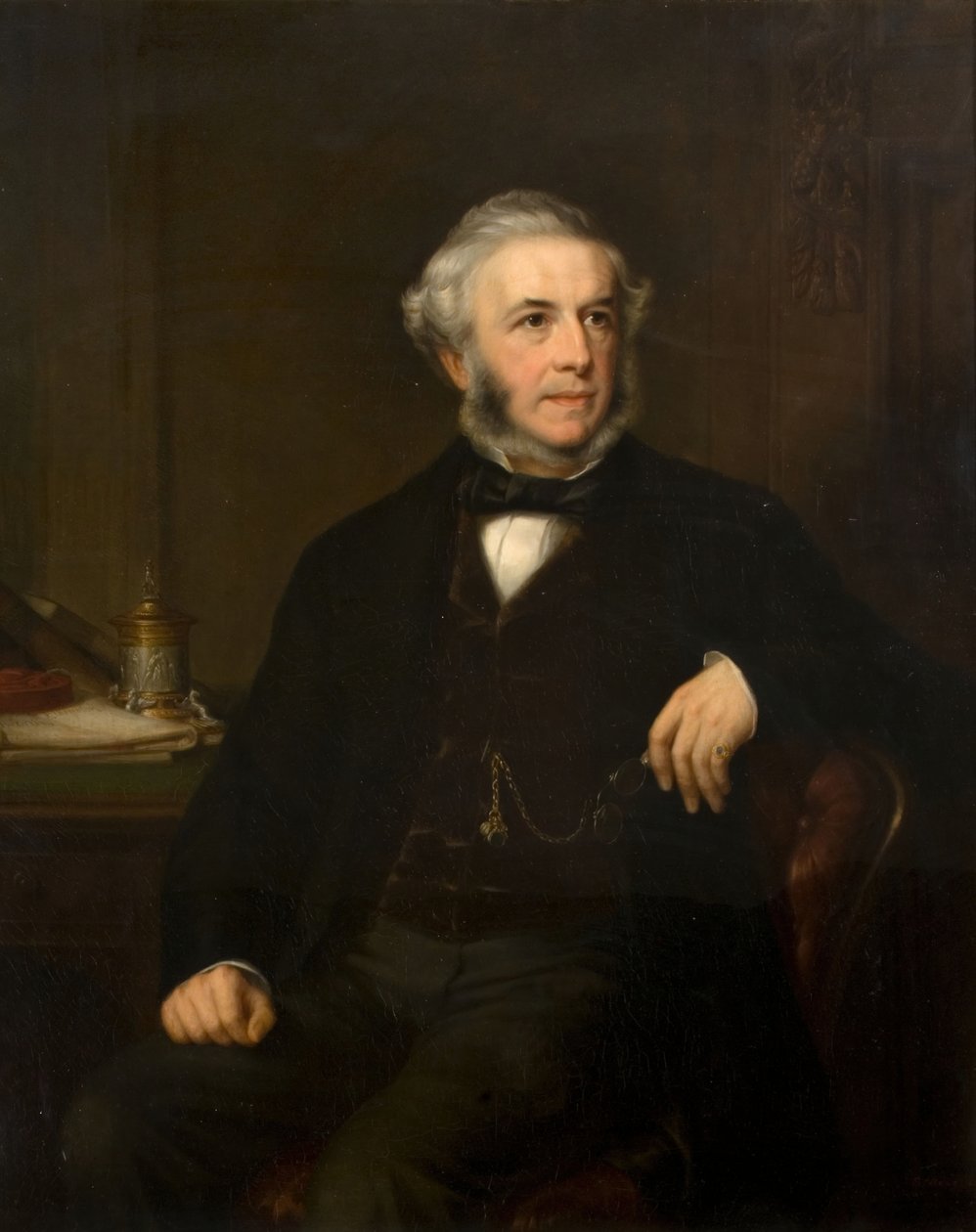 Portræt af George Richards Elkington 1800-1865, 1865. af Samuel West