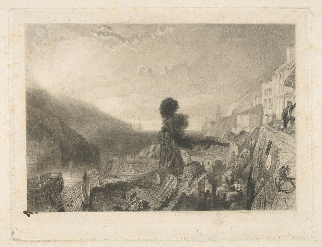 Dartmouth, ved floden Dart af Samuel William Reynolds