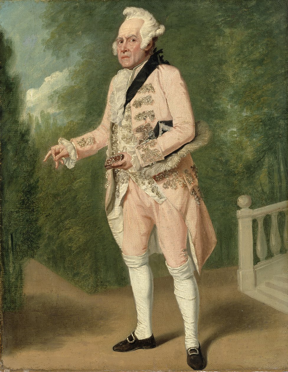 Thomas King som Lord Ogleby (olie på lærred) af Samuel de Wilde