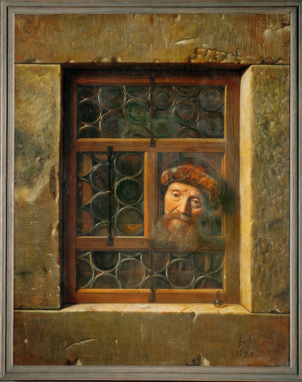 Mand ved vinduet af Samuel van Hoogstraaten