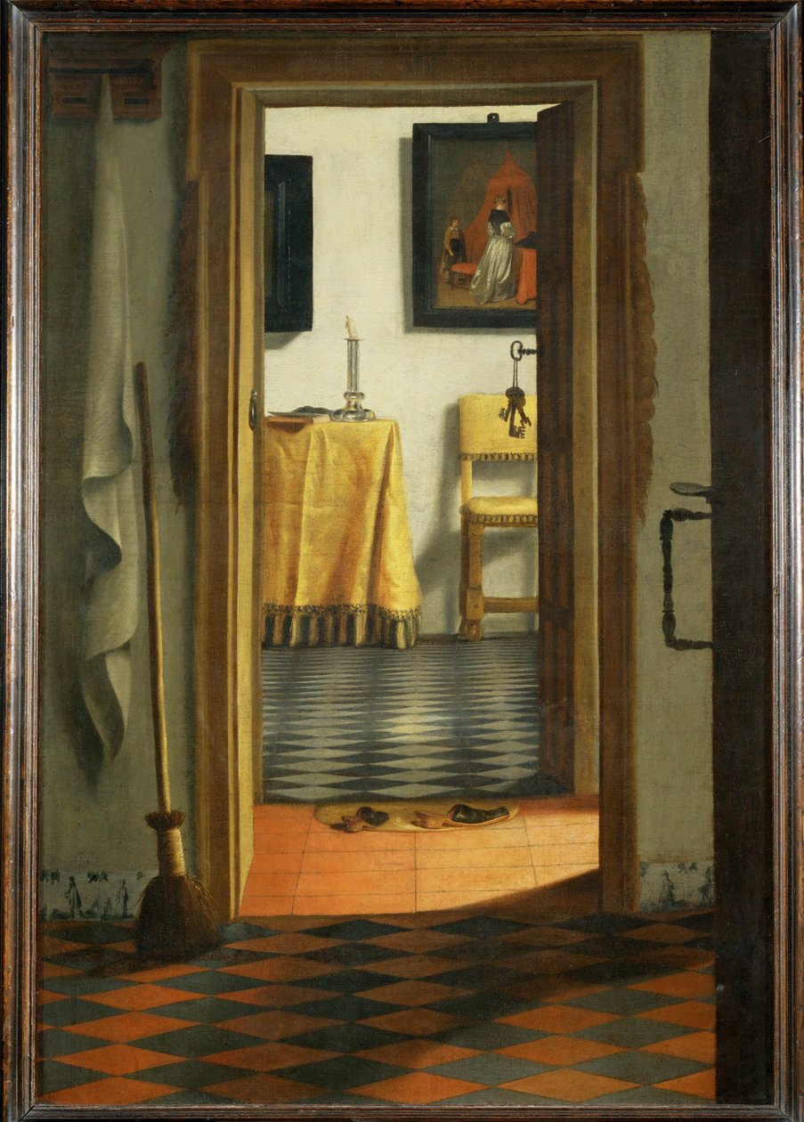 Les pantoufles - Tøflerne ... af Samuel van Hoogstraten