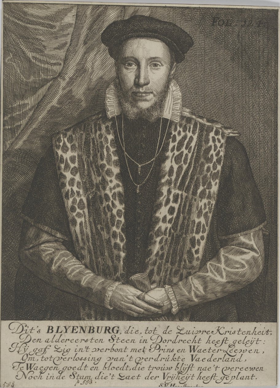 Portræt af Adriaan van Blyenburg, herre af Schobbeland af Samuel van Hoogstraten