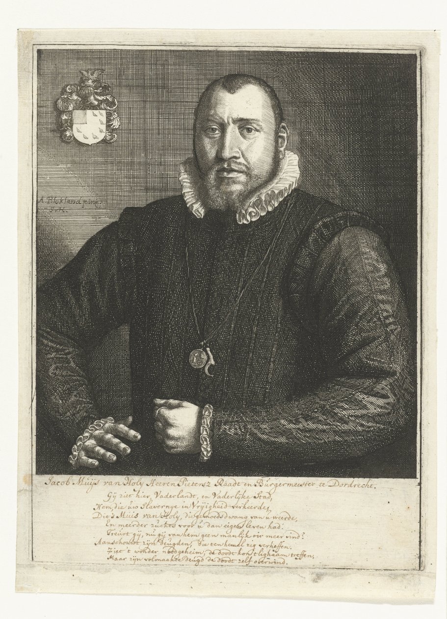 Portræt af Jacob Muys af Hellig af Samuel van Hoogstraten