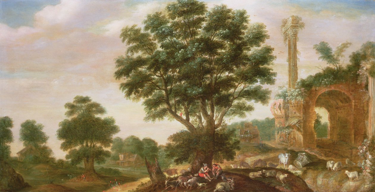 Mercury and Argus (panel) af Samuel van den Hecken