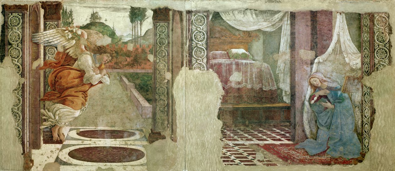Bebudelse fra San Martino della Scala (tempera) af Sandro Botticelli