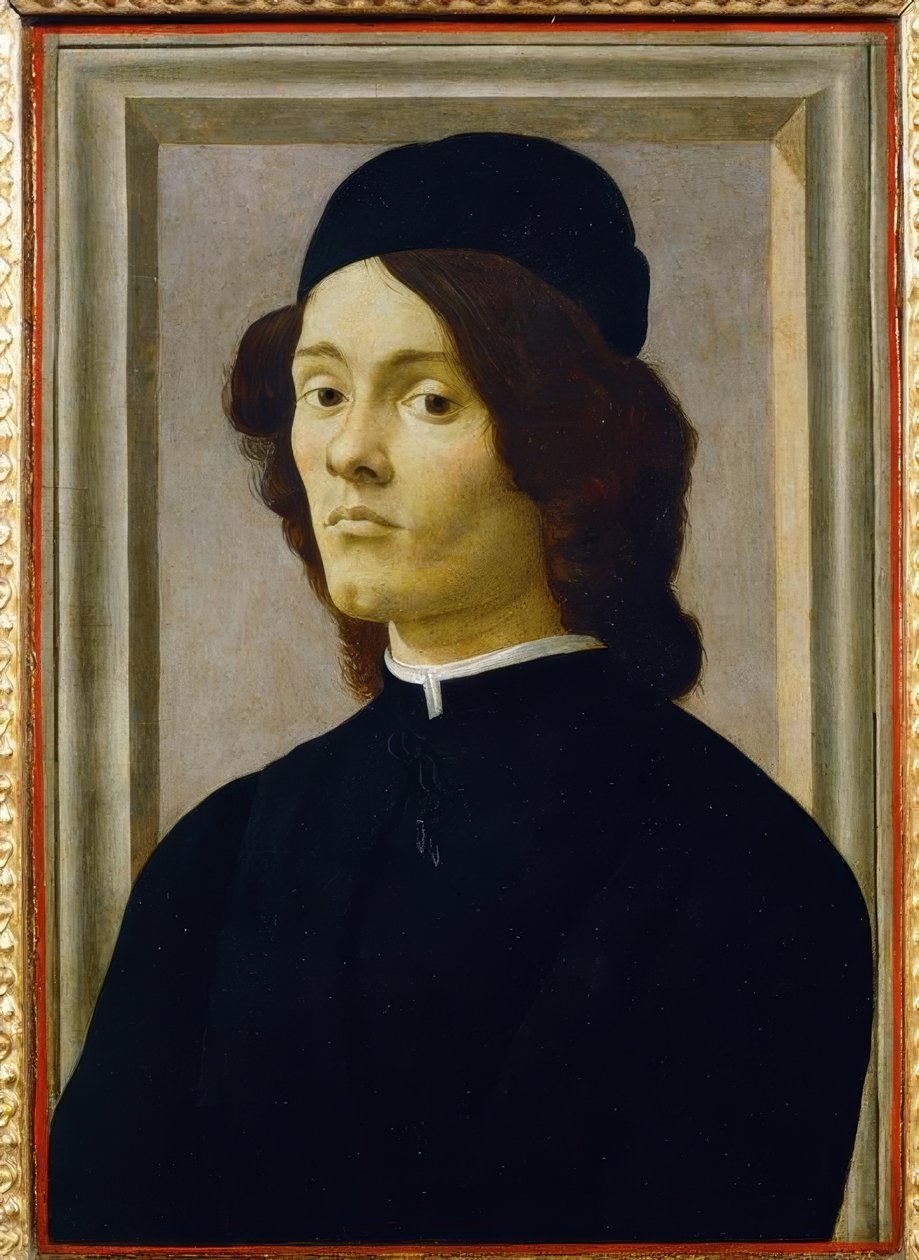 Portræt af en ung mand af Sandro Botticelli