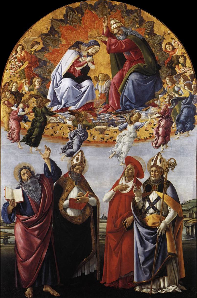 Jomfruens kroning af Sandro Botticelli