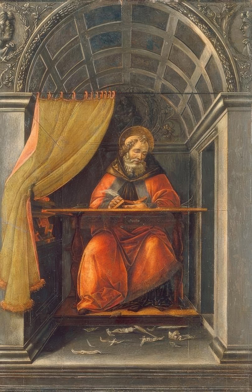 Sankt Augustin i cellen af Sandro Botticelli