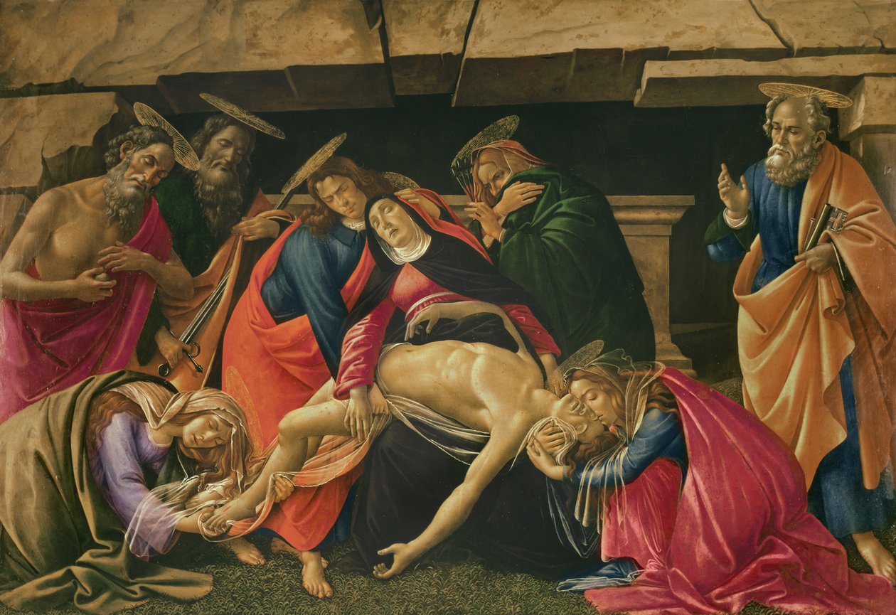 Kristi klagesang. ca. 1490 af Sandro Botticelli
