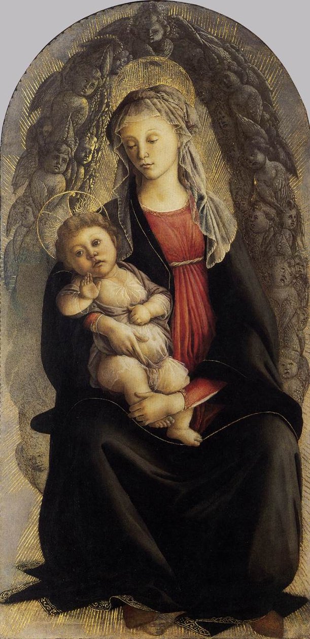 Madonna in Glory med Seraphim af Sandro Botticelli