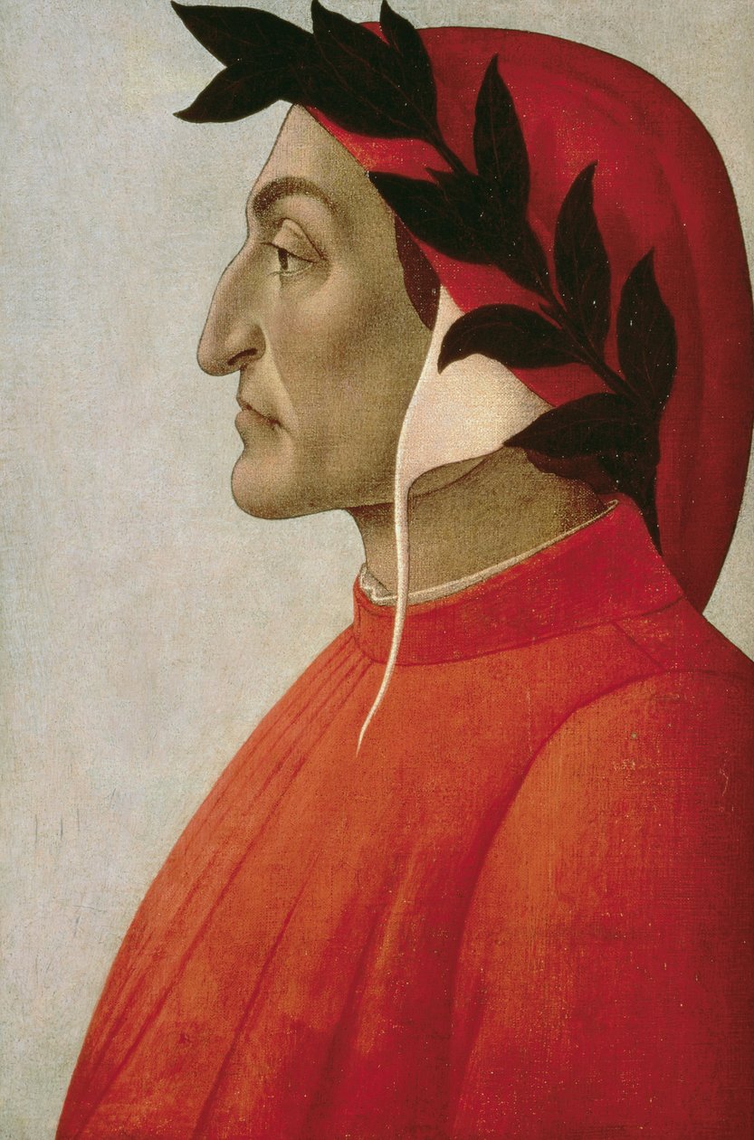 Portræt af Dante af Sandro Botticelli