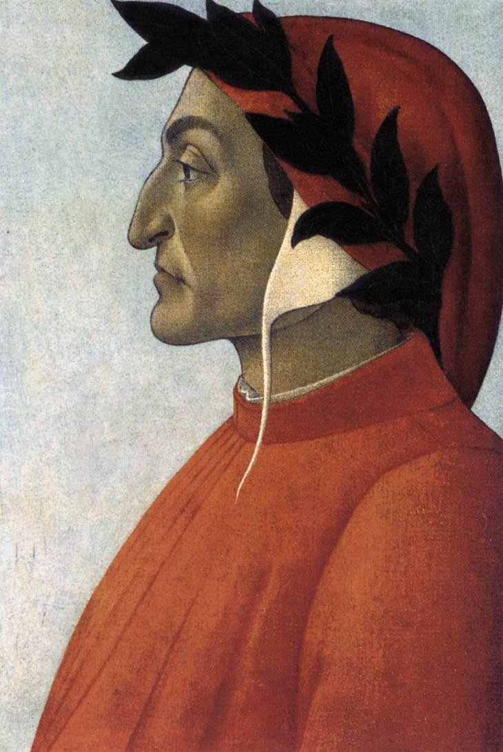 Portræt af Dante af Sandro Botticelli