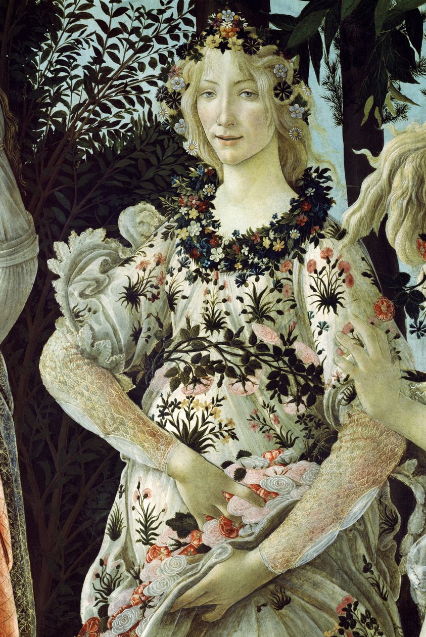 Primavera, ca. 1478, tempera på paneldetalje af 558 af Sandro Botticelli
