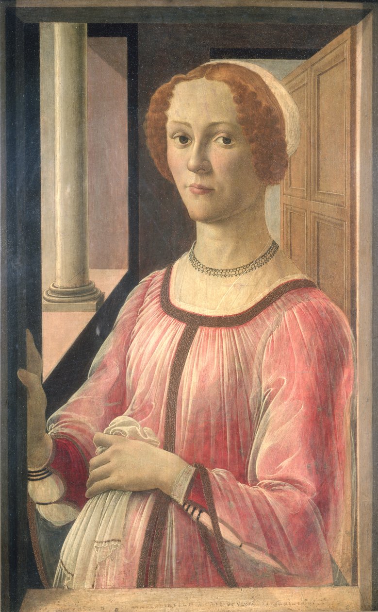 Smeralda Bandinelli, bedstemor til billedhuggeren Baccio Bandinelli, ca. 1471 (tempera på panel) af Sandro Botticelli