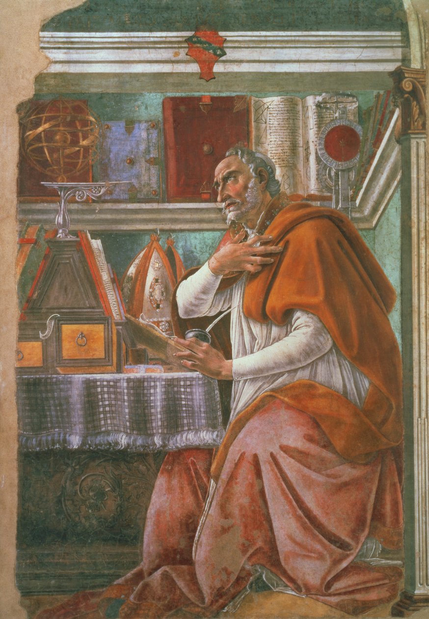 Sankt Augustin i sin celle, ca. 1480 af Sandro Botticelli