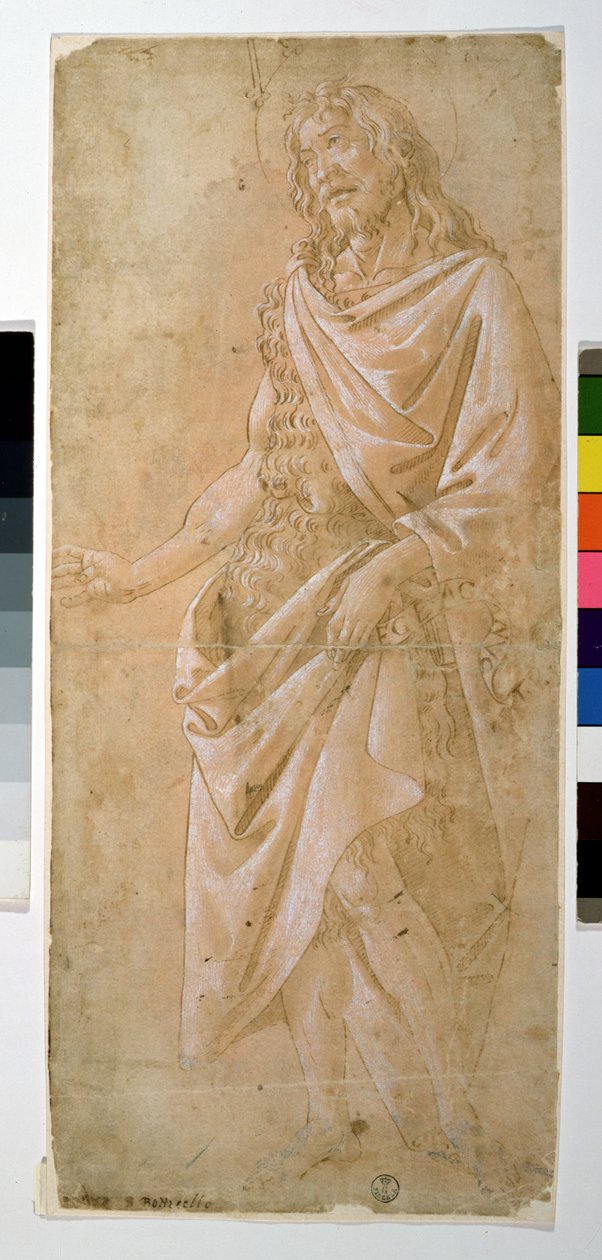 Studie af Johannes Døberen (tegning) af Sandro Botticelli