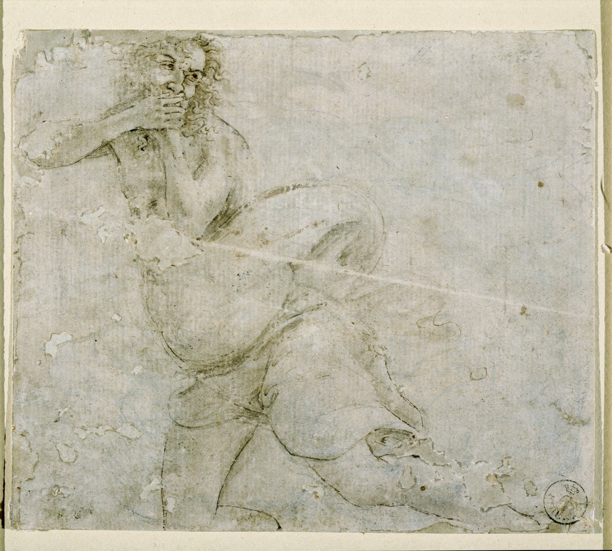 Studie af en mand af Sandro Botticelli