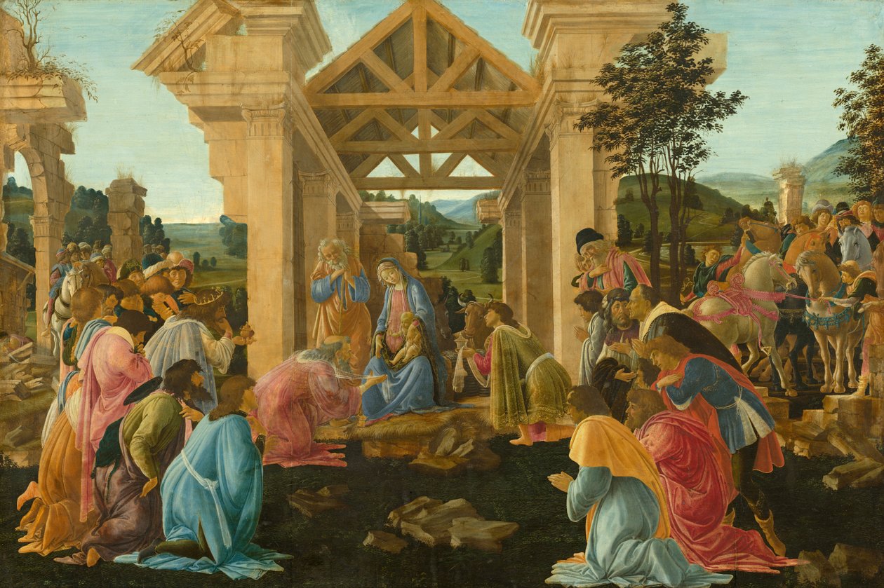 Tilbedelsen af magi af Sandro Botticelli
