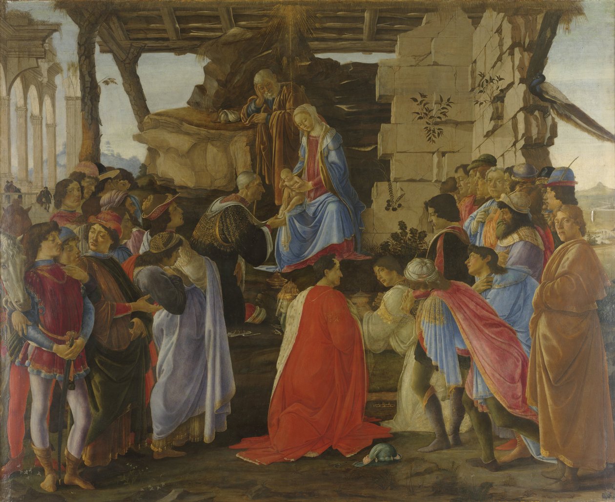 Tilbedelsen af magi af Sandro Botticelli
