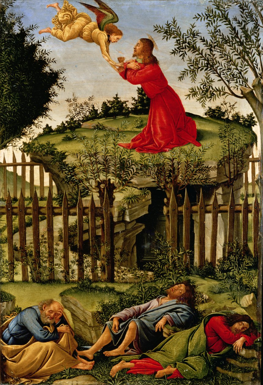 Kvalen i haven, ca. 1500 af Sandro Botticelli