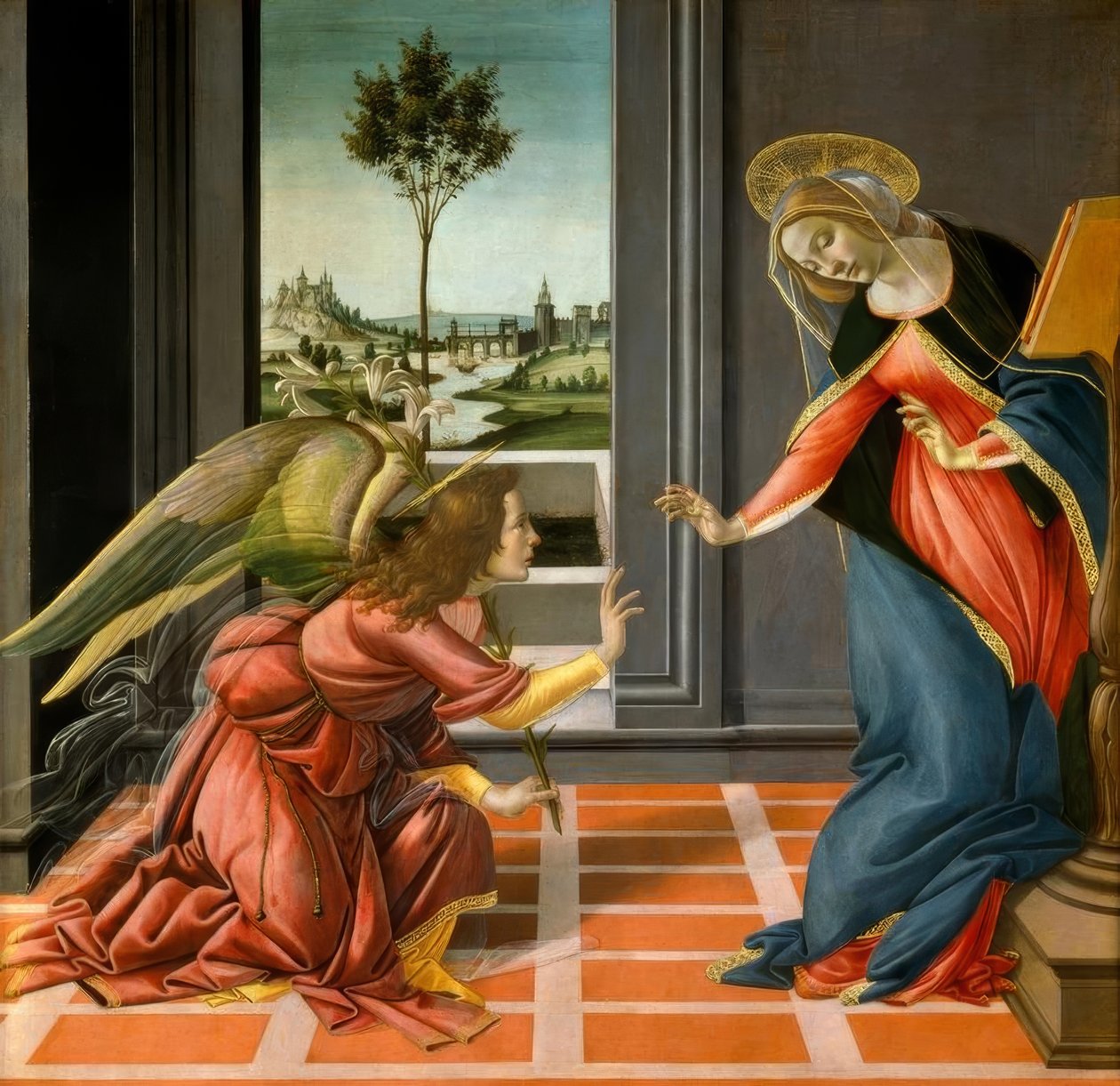 Meddelelse til Mary af Sandro Botticelli