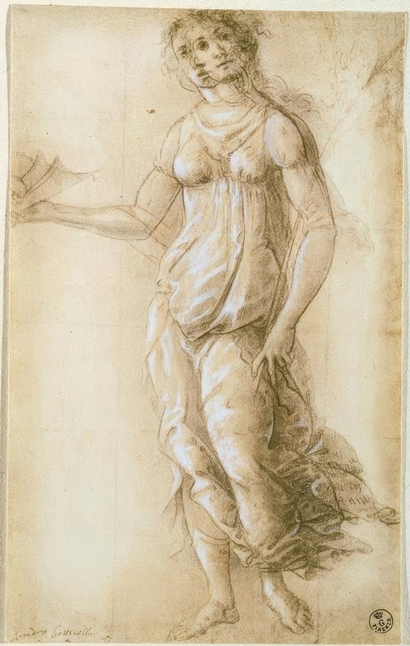 Kvindelig allegorisk figur af Sandro Botticelli