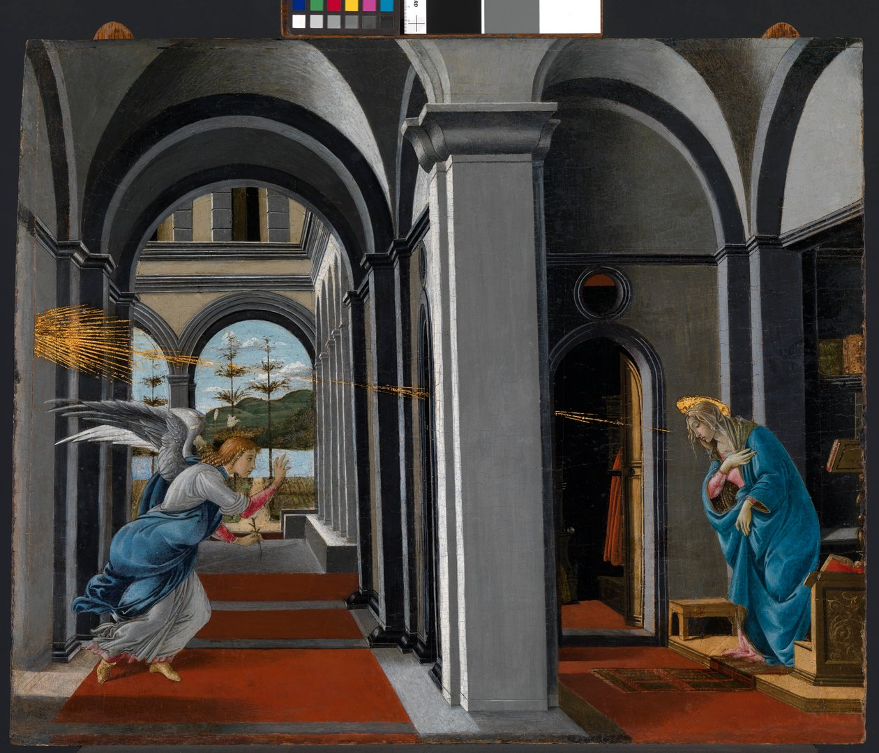Bebudelsen, ca. 1490 (tempera på panel) af Sandro (1444/5 1510) Botticelli