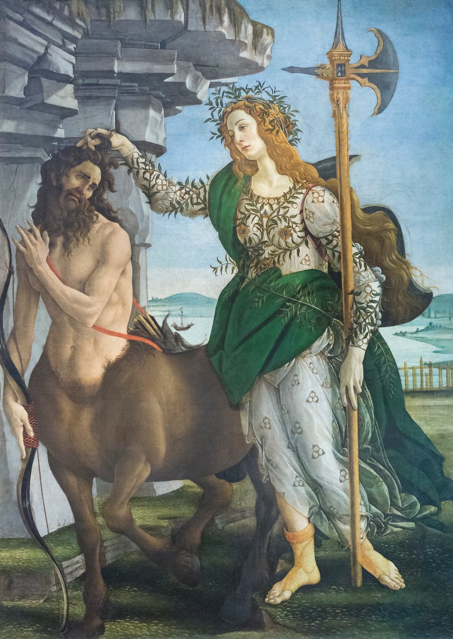 Pallas og kentauren af Sandro Botticelli