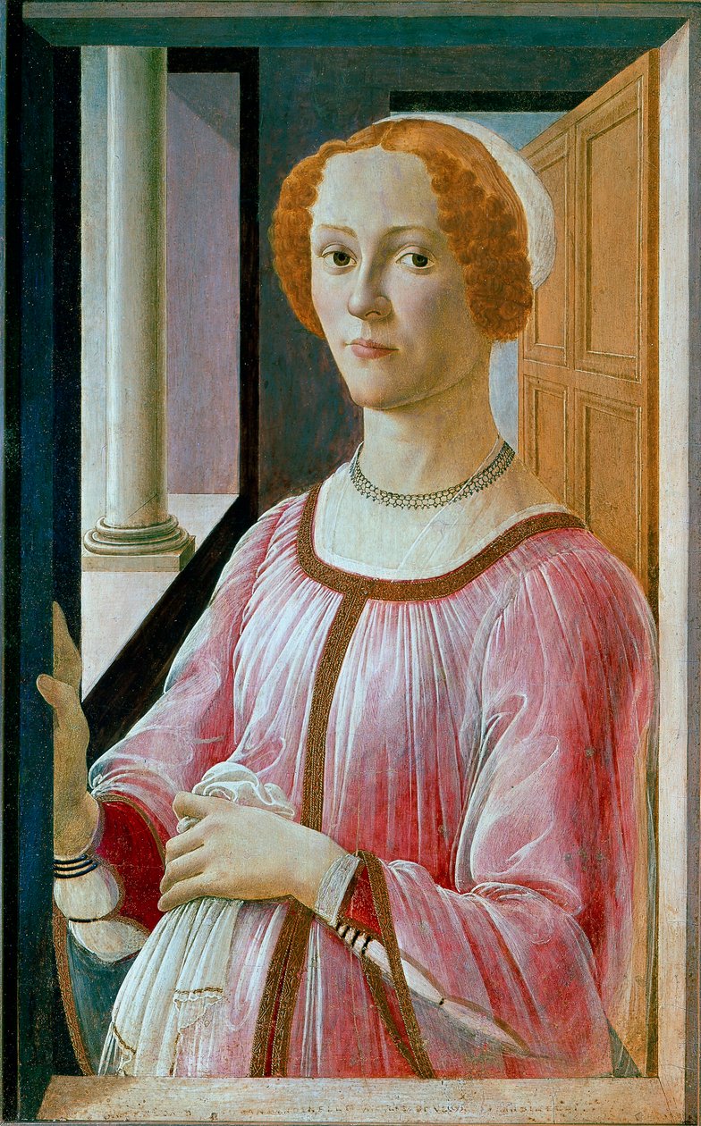 Portræt af Smeralda Bandinelli Detrempe på træ af Alessandro di Mariano dei Filipepi, dit Sandro Botticelli (1445-1510) 1471 ca. Søn 65x41 cm London, Nationalgalleriet af Sandro Botticelli