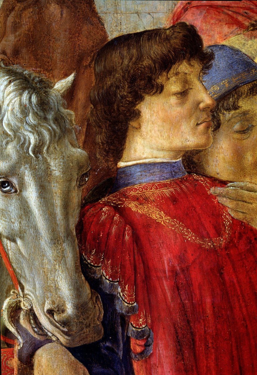 Magiernes tilbedelse, detalje af Lorenzo de