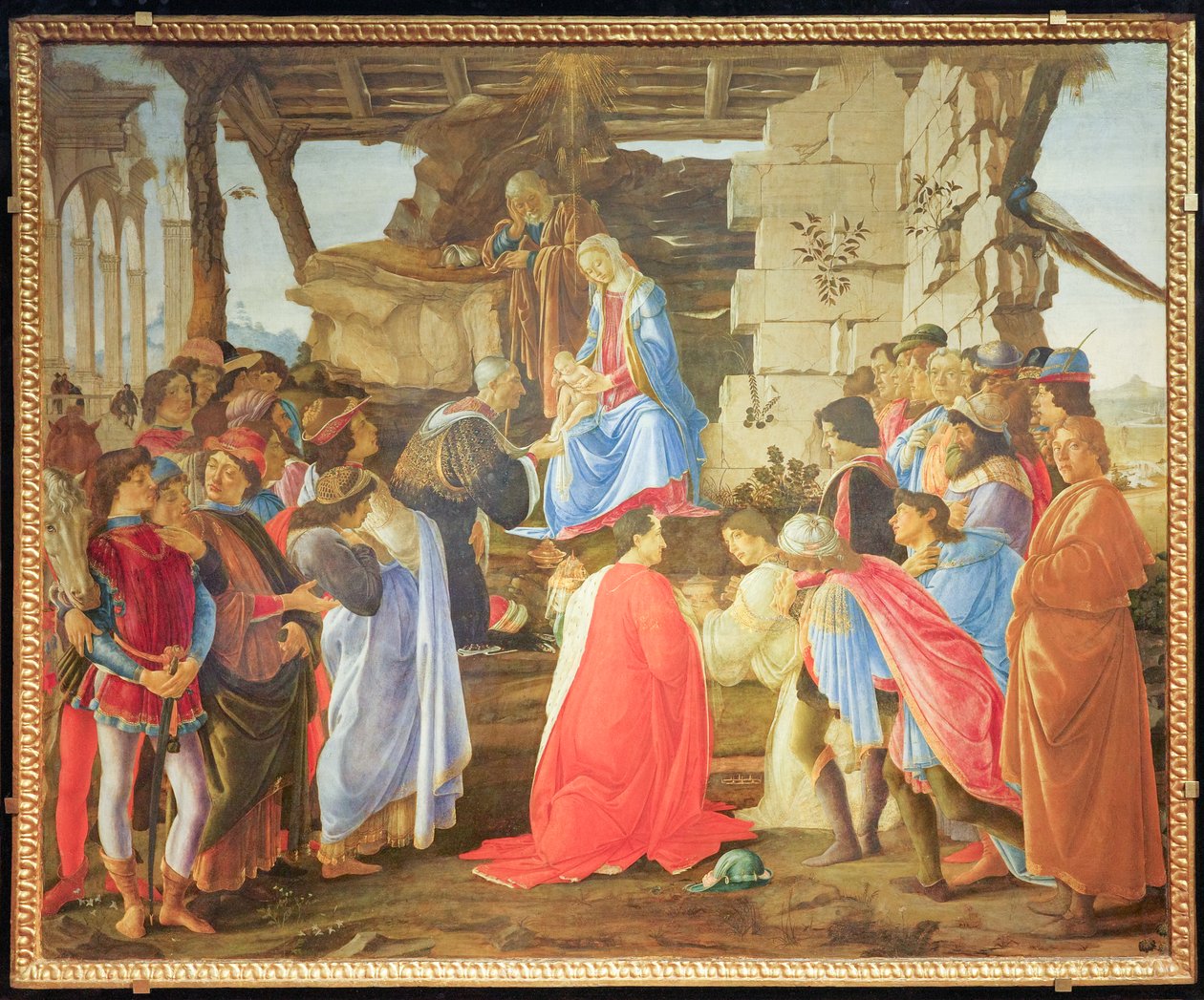 Tilbedelse af de hellige tre konger af Sandro Botticelli