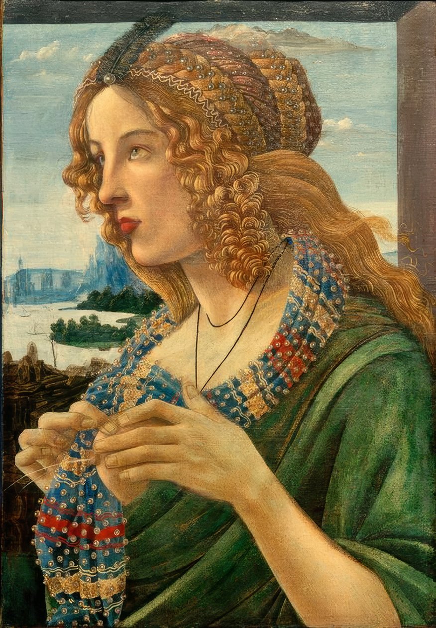 Allegorisk portræt af en kvinde (Simonetta Vespucci?) af Sandro Botticelli