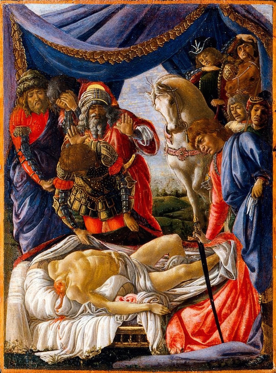 At finde den døde Holofernes af Sandro Botticelli