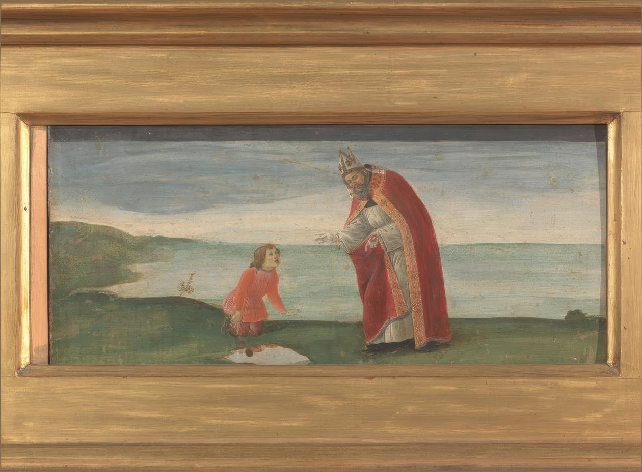 Saint Augustine og drengen på stranden af Sandro Botticelli