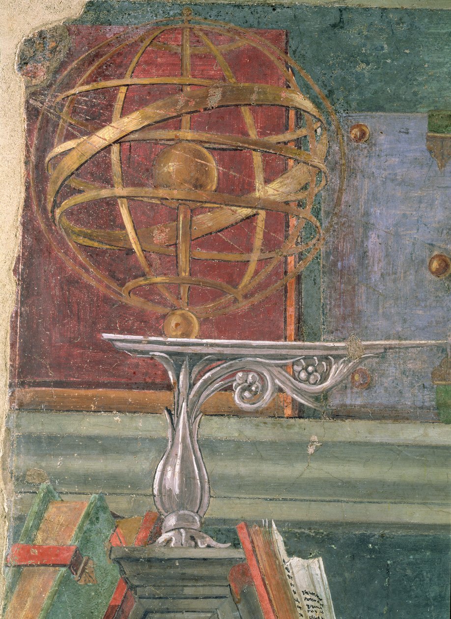 Detalje fra Sankt Augustin i hans arbejdsværelse med en armillarsfære (se også 44371) af Sandro Botticelli