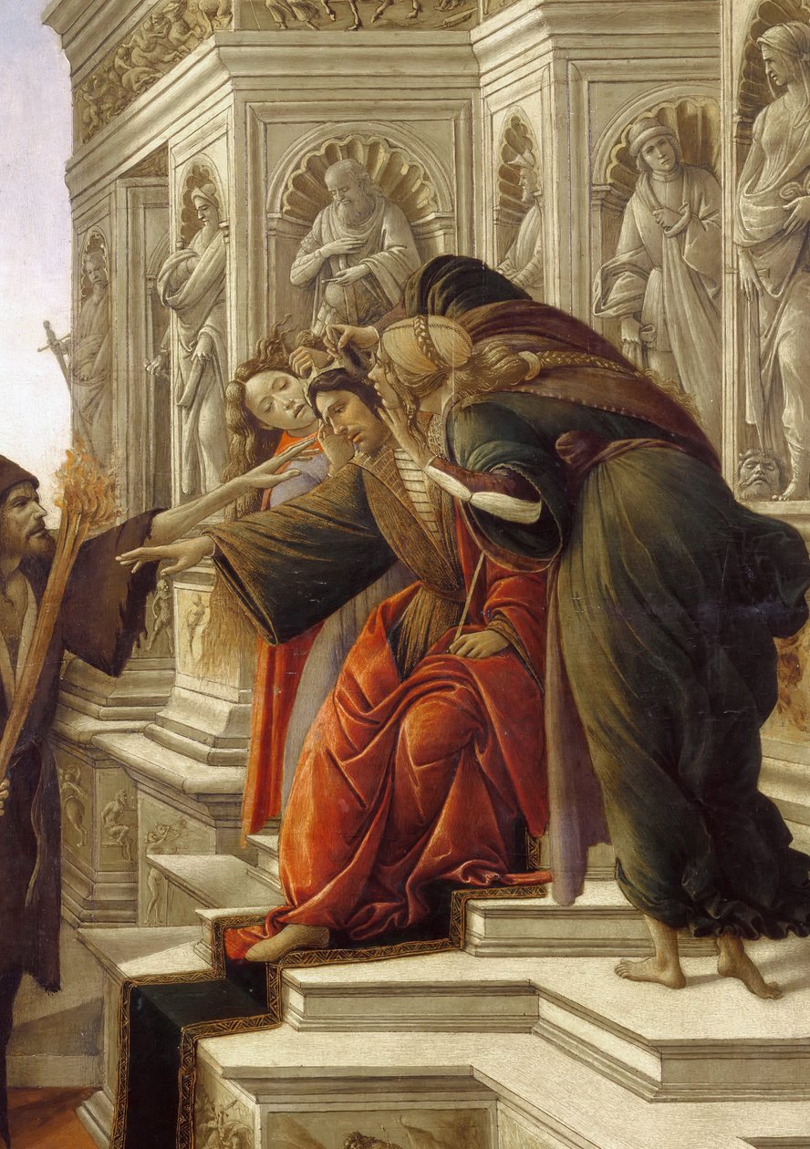Bagtalen, detaljen af Sandro Botticelli