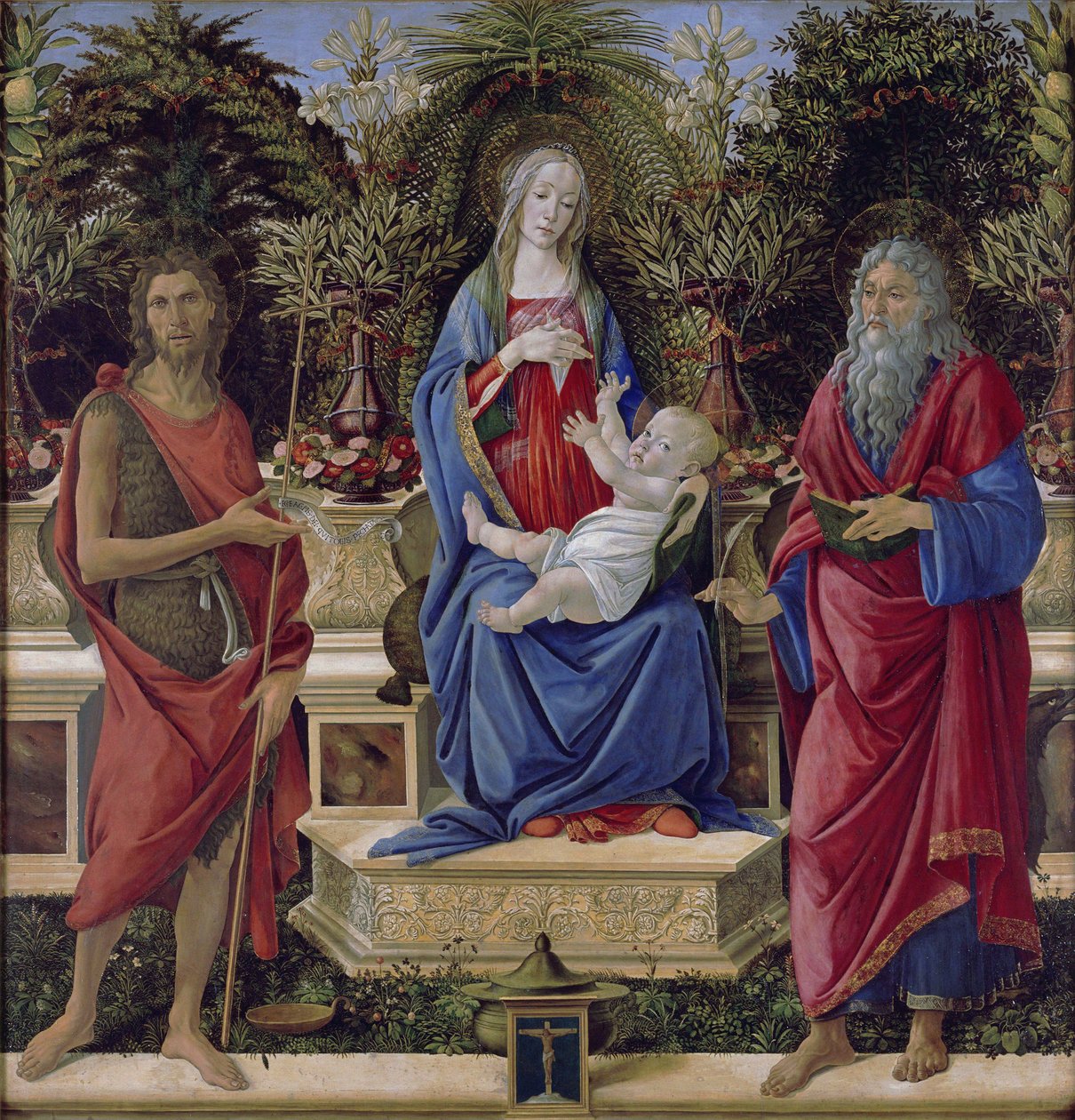 Tysk: Tronende Maria med barnet og begge de hellige Johannes Madonna og barnet med begge de hellige Johannes


  Alternativ titel(r): Tysk: Tronende Maria med barnet og begge de hellige Johannes Bardi altertavle af Sandro Botticelli