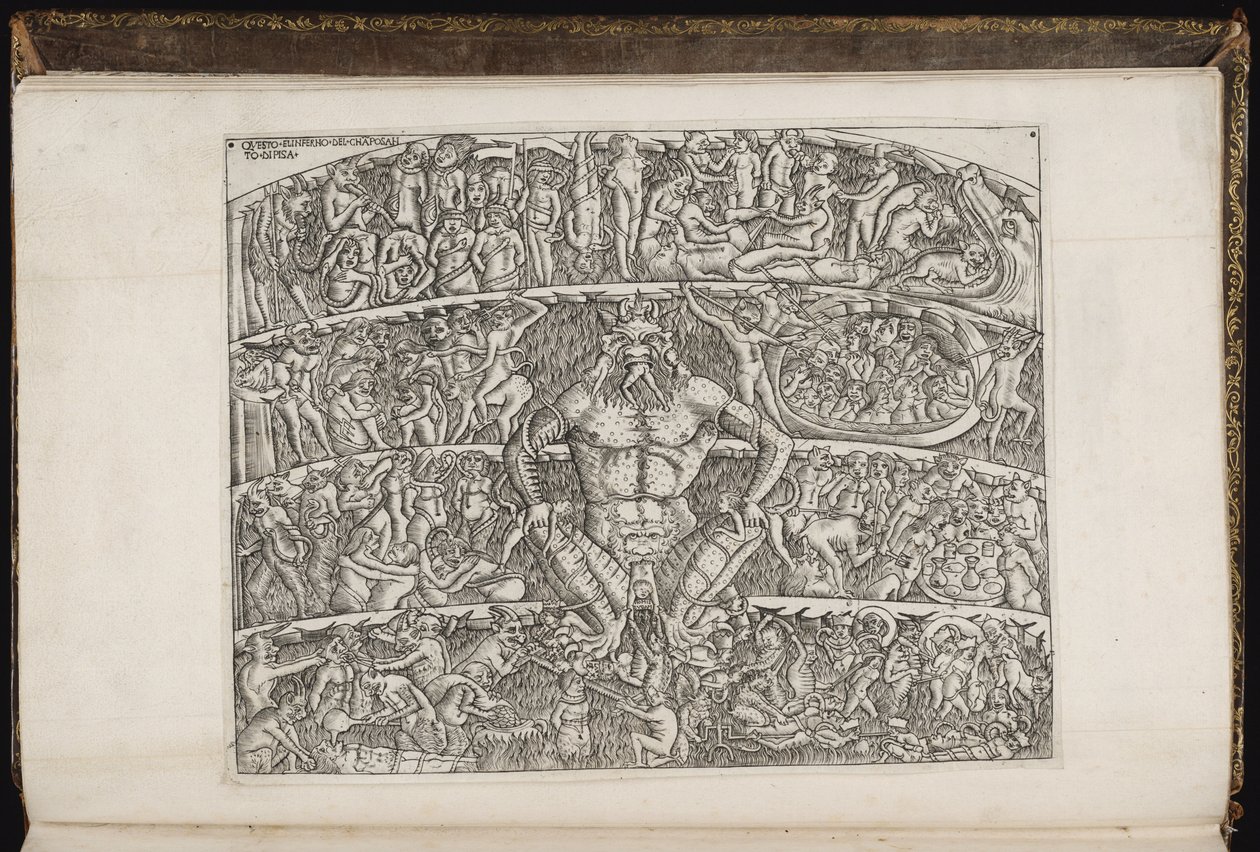 Illustration til Dantes Inferno af Sandro Botticelli
