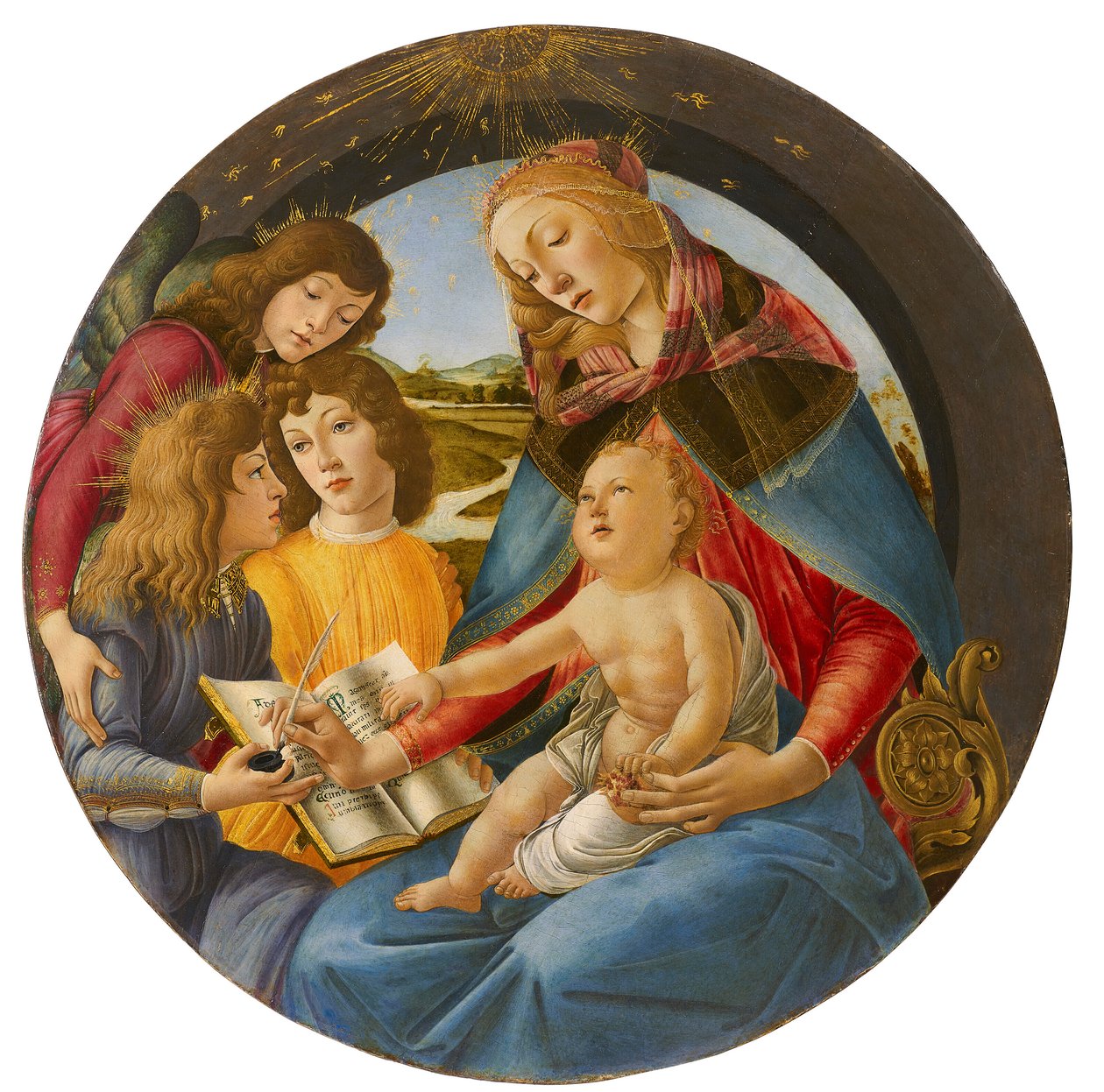 Italiensk: Madonna af Magnificat Madonna af Magnificat af Sandro Botticelli