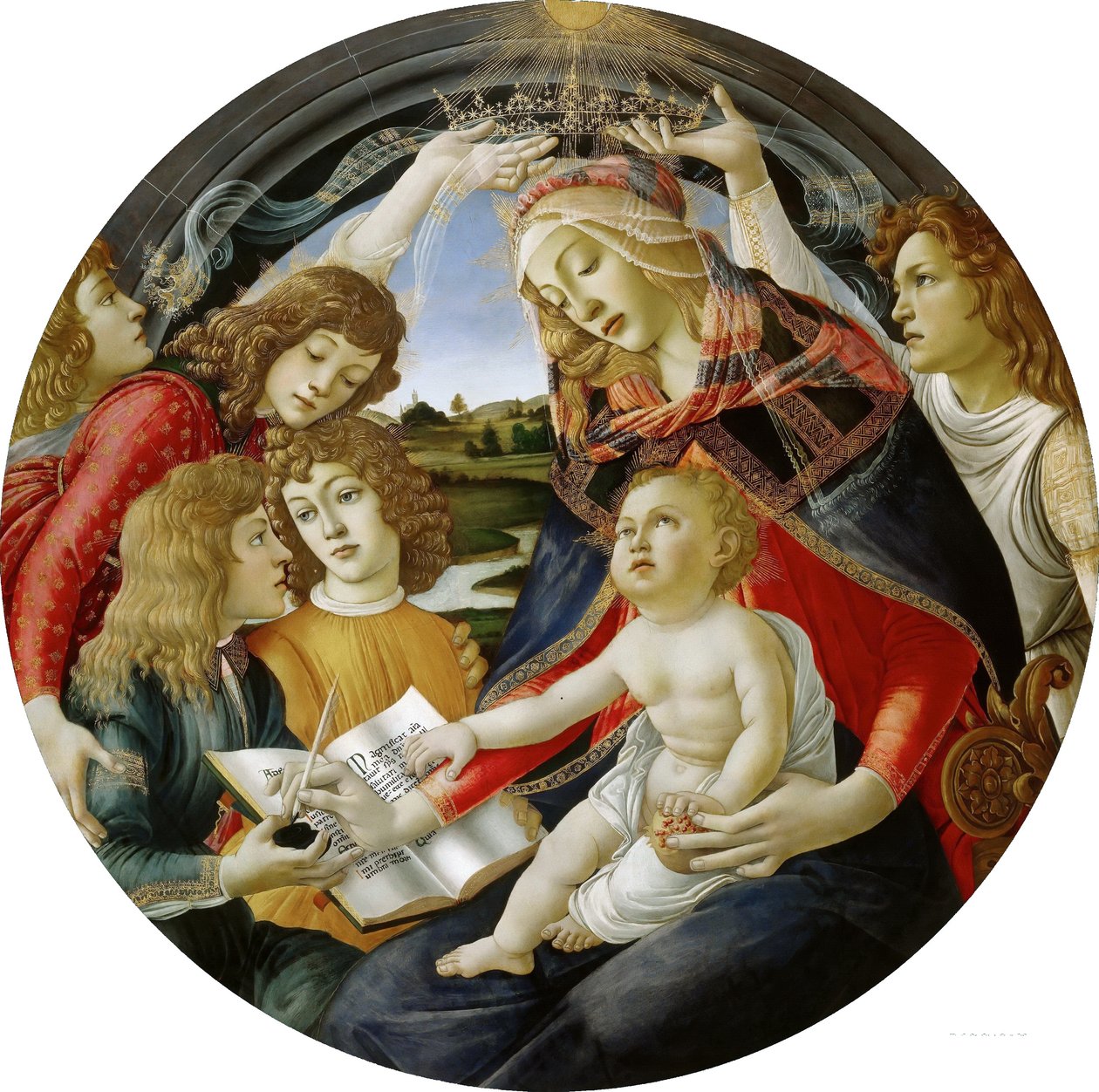 Italiensk: Madonna af Magnificat Madonna af Magnificat af Sandro Botticelli