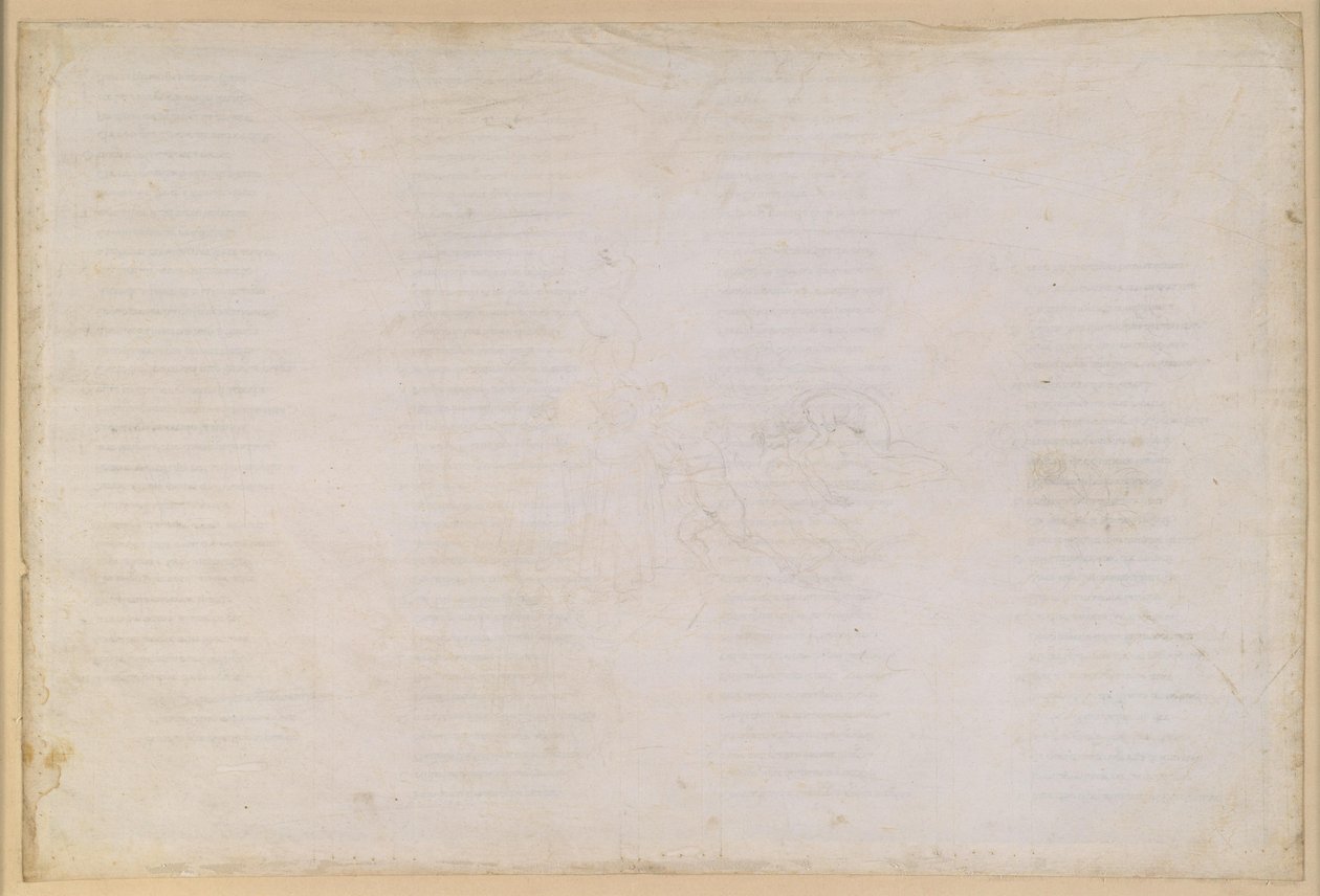 La Divina Commedia, Inferno XXX. Helvedets ottende kreds, 10. bolgia: Straf for yderligere løgnere og svindlere af Sandro Botticelli