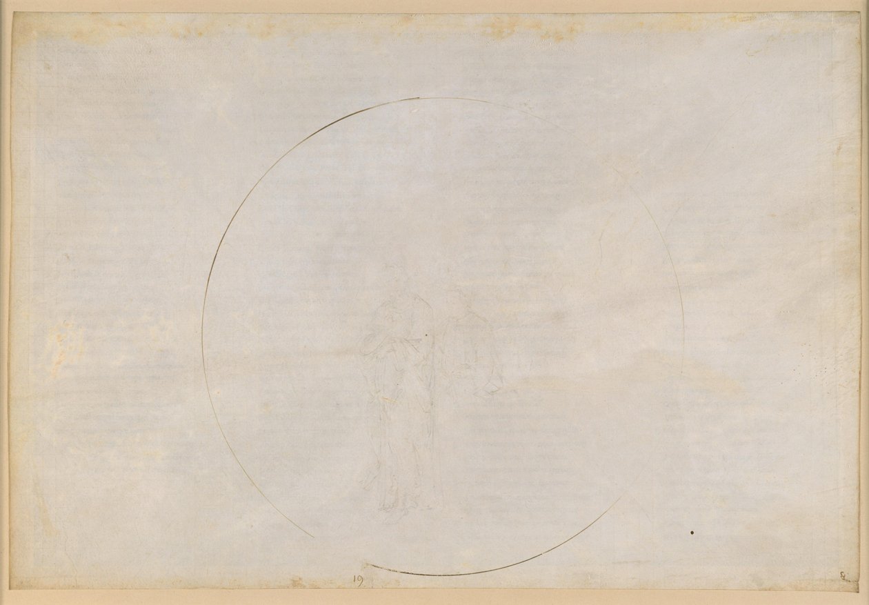 La Divina Commedia, Paradiso XIX. Den sjette planetsfære (Jupiters himmel): Ørnen fornemmer Dantes tvivl om hedningernes fordømmelse og taler om Guds uudgrundelige retfærdighed af Sandro Botticelli