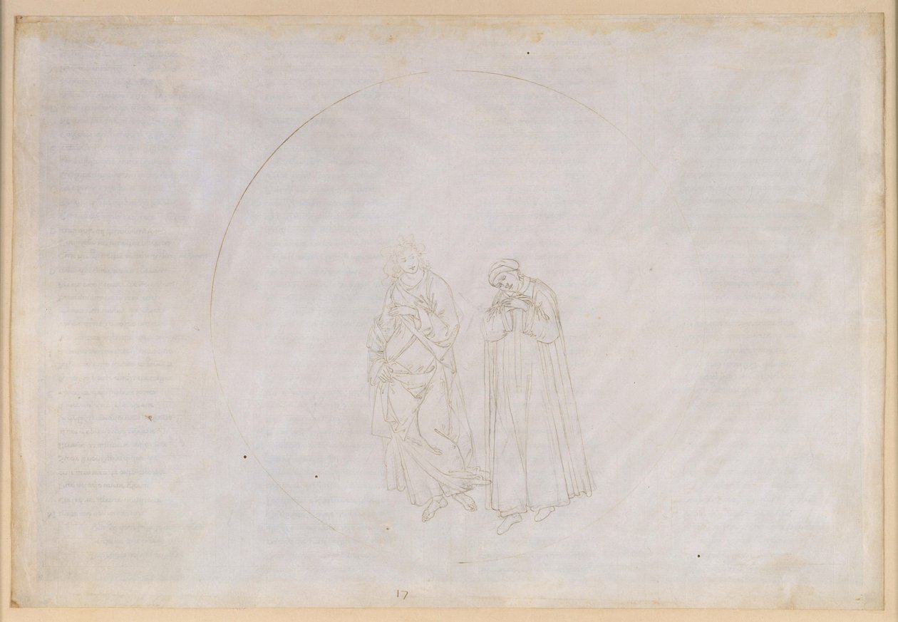 La Divina Commedia, Paradiso XVII. Den femte planetsfære (Mars’ himmel): Cacciaguida forudsiger Dantes eksil, men også evig berømmelse af Sandro Botticelli
