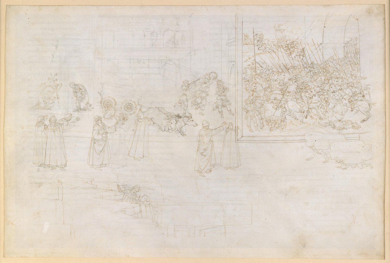 La Divina Commedia, Purgatorio X. Purgatoriets første ring: Marmorreliefene; de hovmodiges bod af Sandro Botticelli